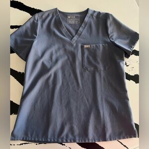 *FIGS* CATARINA SCRUB TOP DARK HARBOR SZ L WOMENS